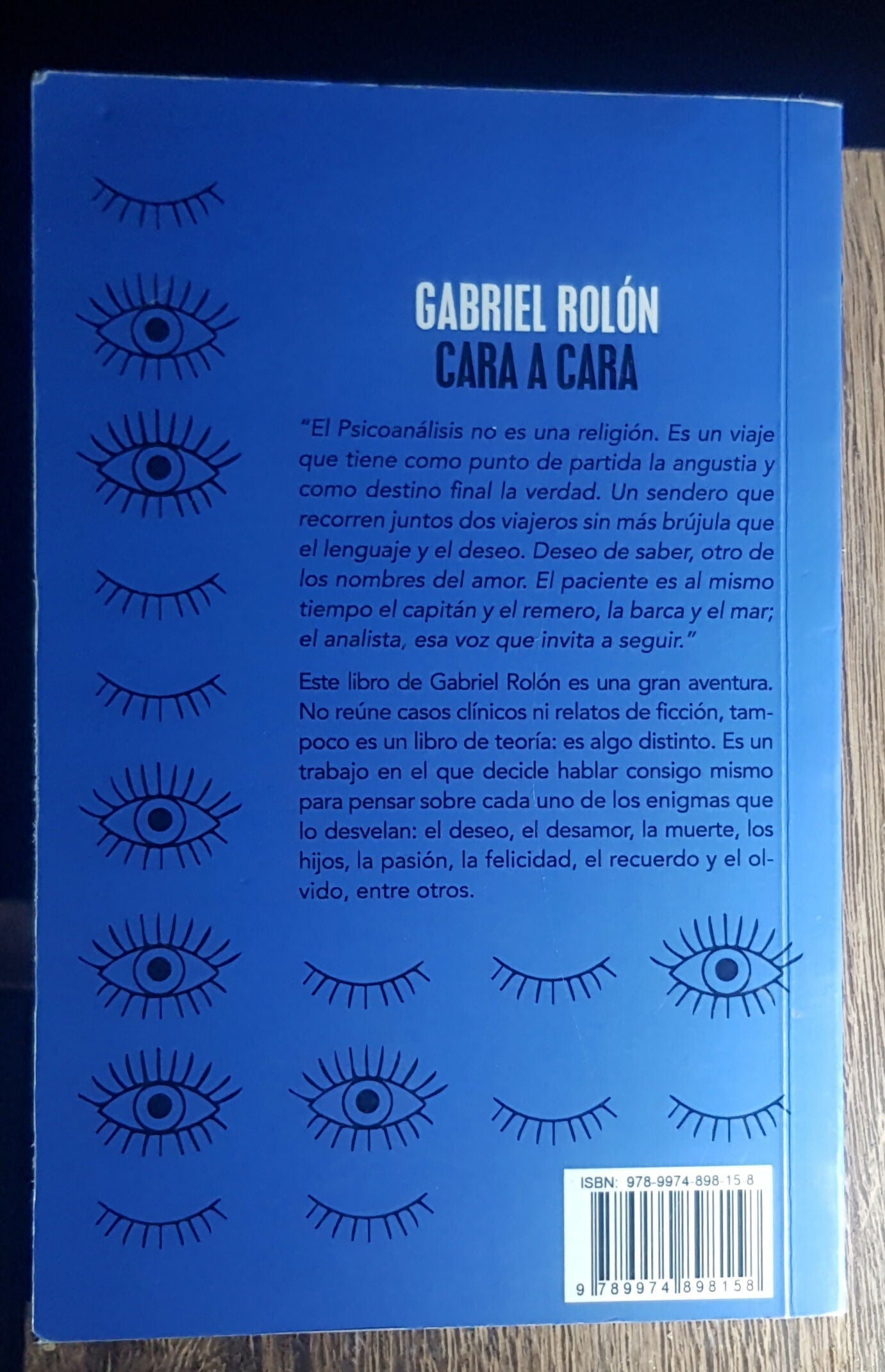 Libro Cara a Cara de Gabriel Rolon